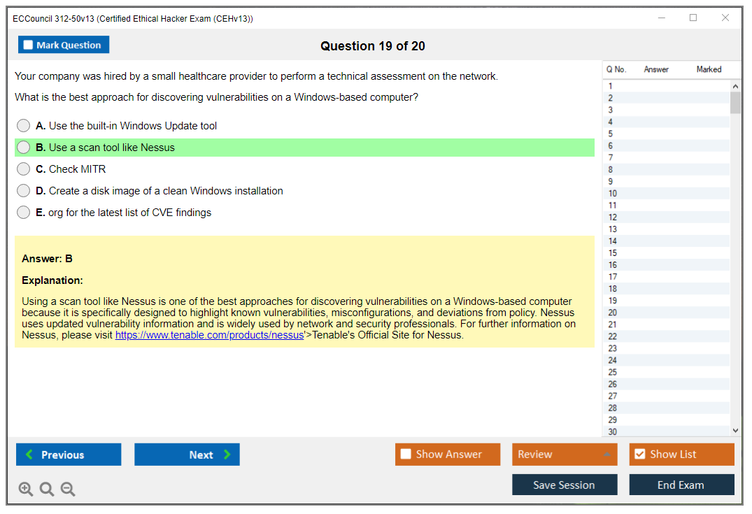 ECCouncil 312-50v13 Certified Ethical Hacker Exam (CEHv13) Practice test exam simulator test engine exam dumps questions answers Image 19