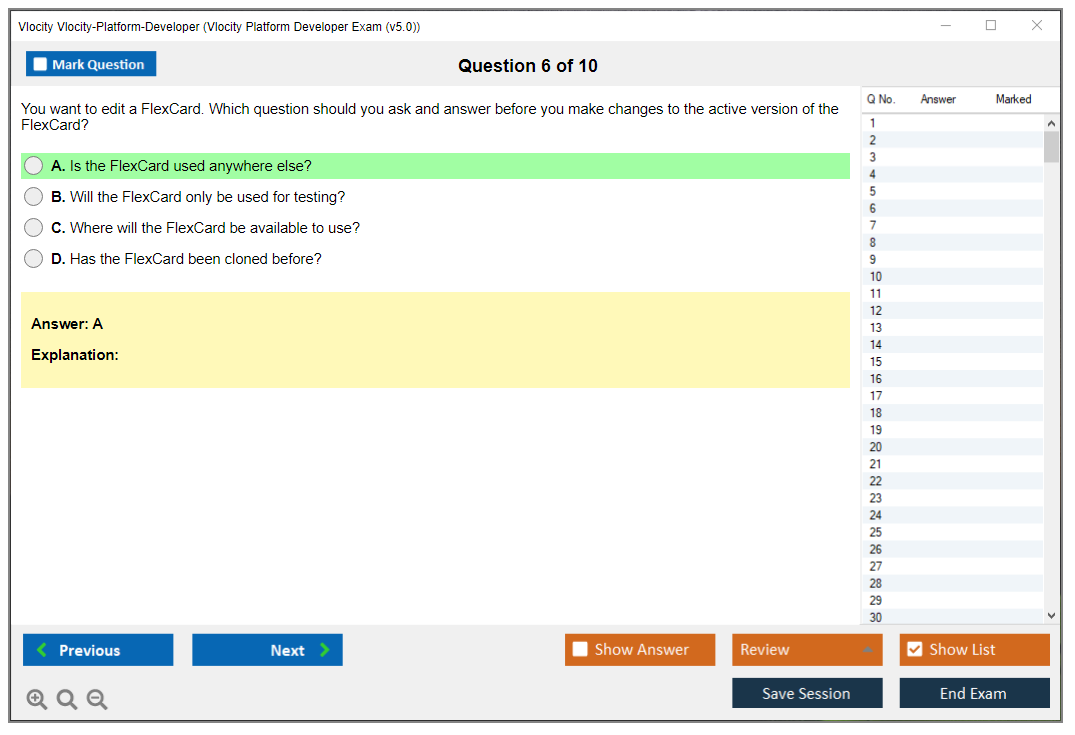 Vlocity Vlocity-Platform-Developer Vlocity Platform Developer Exam (v5.0) Practice test exam simulator test engine exam dumps questions answers Image 6