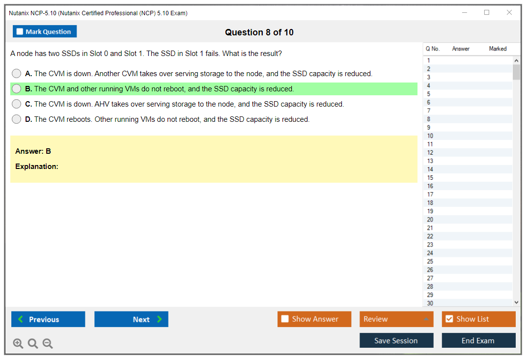 Nutanix NCP-5.10 Nutanix Certified Professional (NCP) 5.10 Exam Practice test exam simulator test engine exam dumps questions answers Image 8