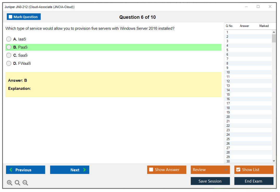 Juniper JN0-212 Cloud-Associate (JNCIA-Cloud) Practice test exam simulator test engine exam dumps questions answers Image 6