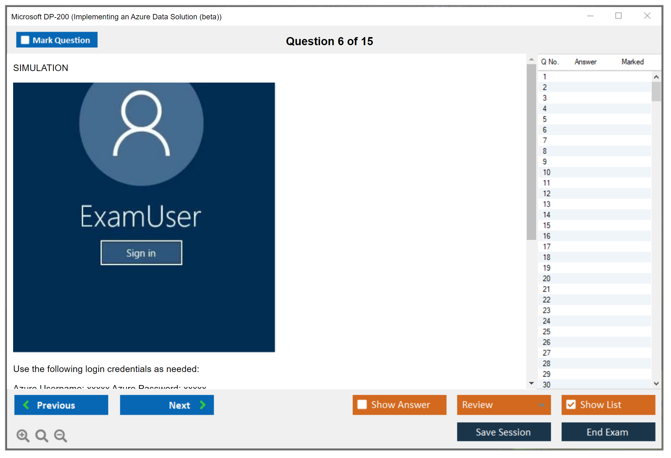 Microsoft DP-200 Implementing an Azure Data Solution  Practice test exam simulator test engine exam dumps questions answers Image 6