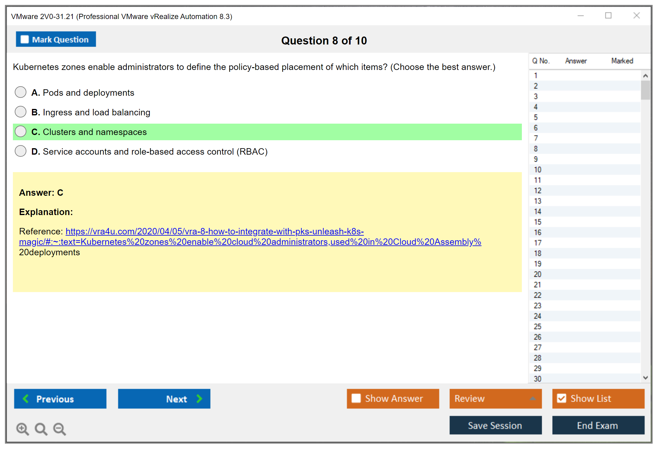 VMware 2V0-31.21 Professional VMware vRealize Automation 8.3 Practice test exam simulator test engine exam dumps questions answers Image 8