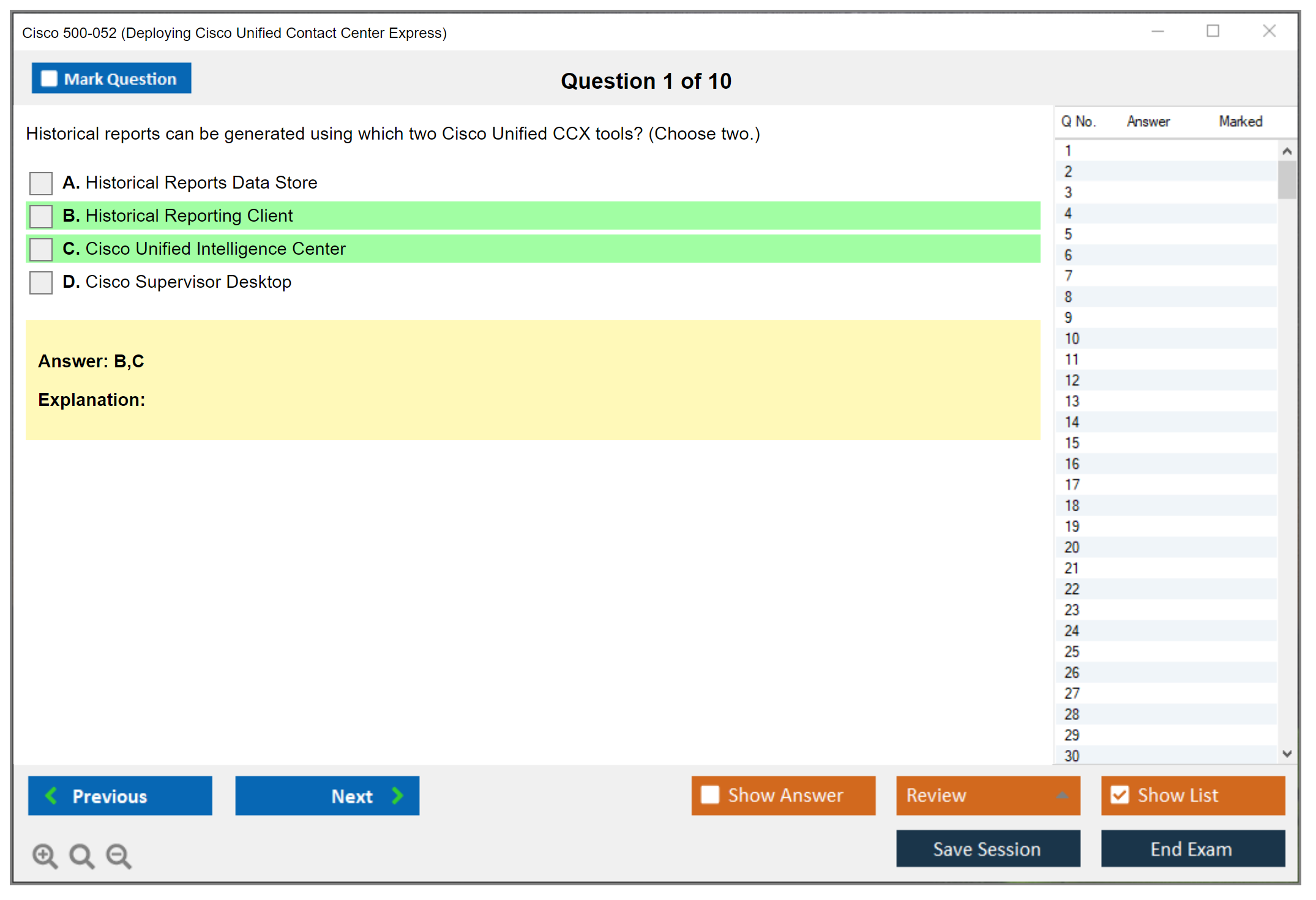 Cisco 500-052 Deploying Cisco Unified Contact Center Express Practice test exam simulator test engine exam dumps questions answers Image 1