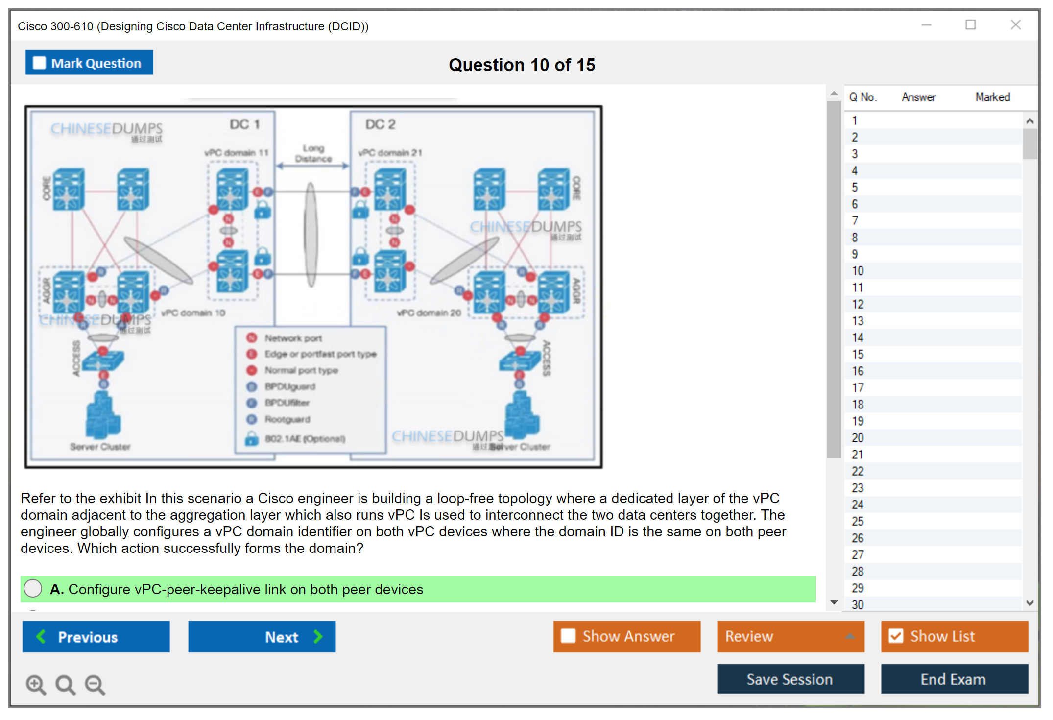 Cisco 300-610 Designing Cisco Data Center Infrastructure (DCID) Practice test exam simulator test engine exam dumps questions answers Image 10