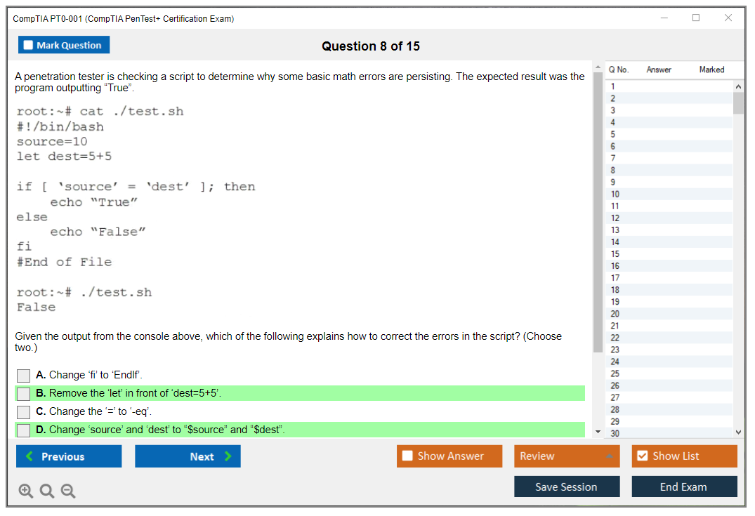 CompTIA PT0-001 CompTIA PenTest+ Certification Exam Practice test exam simulator test engine exam dumps questions answers Image 8