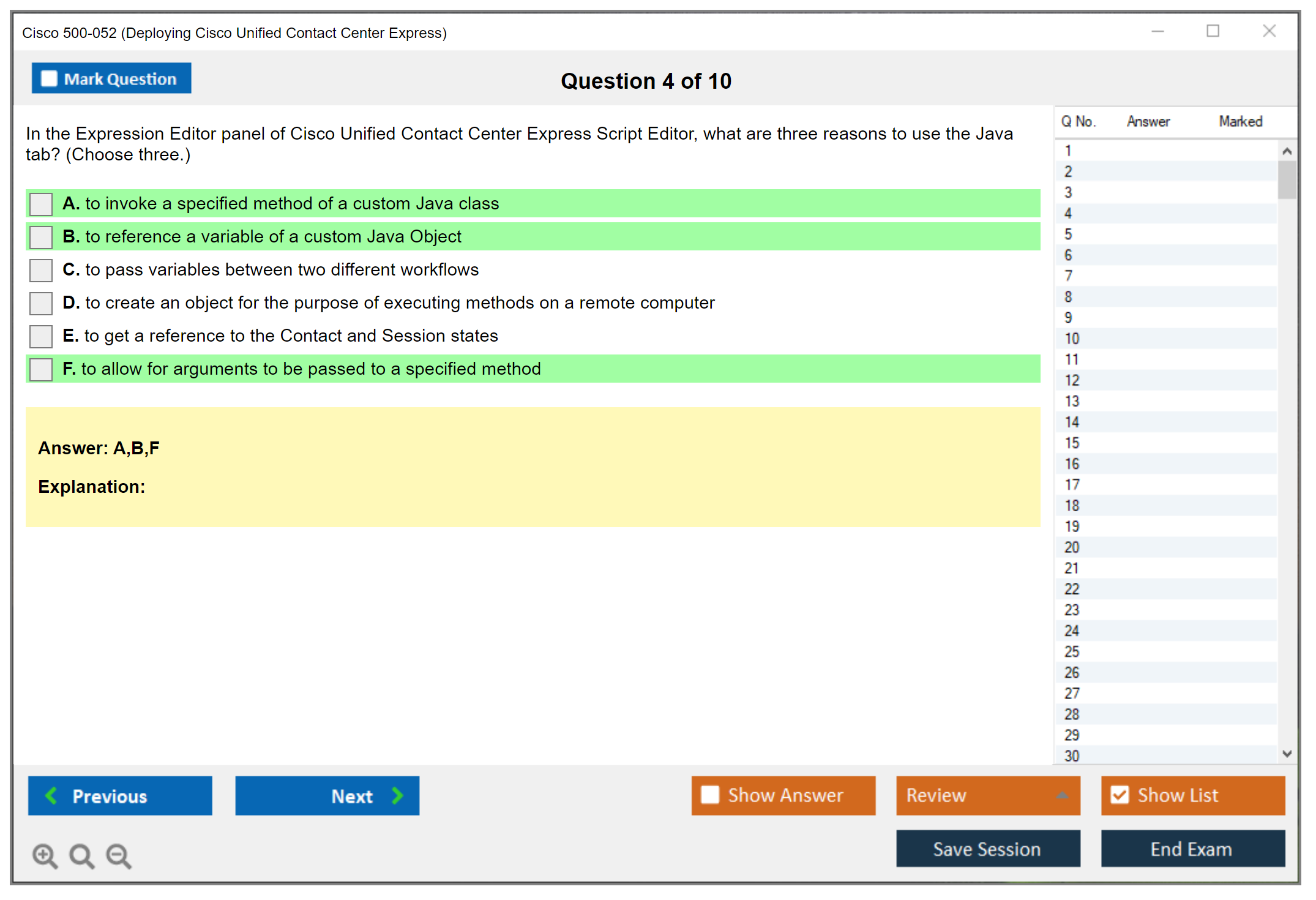 Cisco 500-052 Deploying Cisco Unified Contact Center Express Practice test exam simulator test engine exam dumps questions answers Image 4
