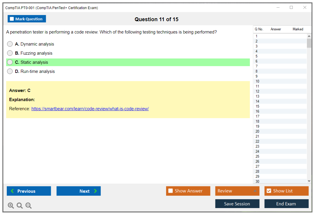 CompTIA PT0-001 CompTIA PenTest+ Certification Exam Practice test exam simulator test engine exam dumps questions answers Image 11