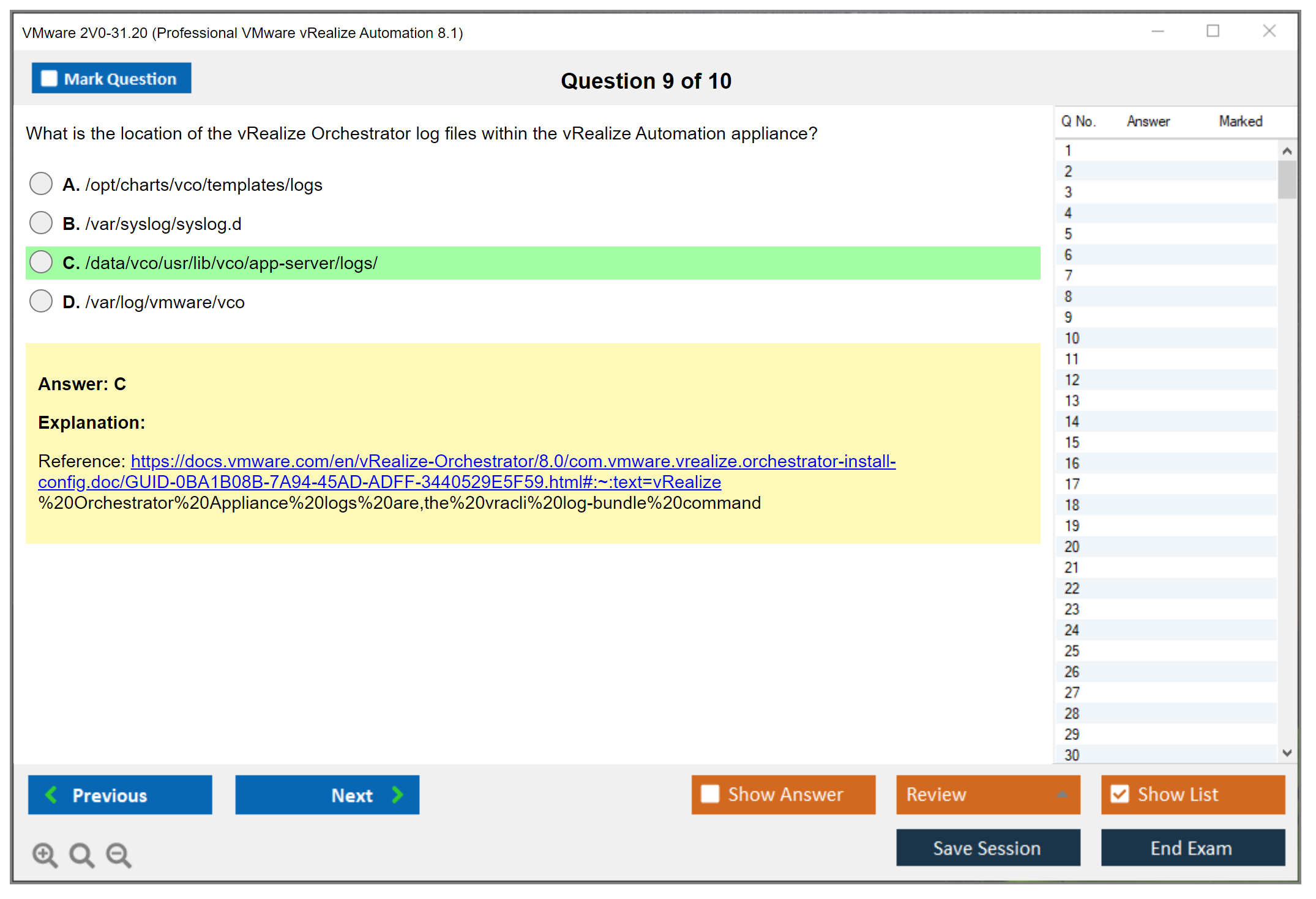 VMware 2V0-31.20 Professional VMware vRealize Automation 8.1 Practice test exam simulator test engine exam dumps questions answers Image 9