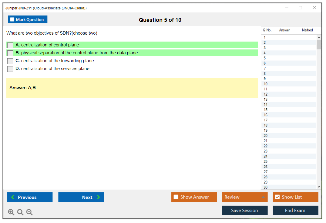 Juniper JN0-211 Cloud-Associate (JNCIA-Cloud) Practice test exam simulator test engine exam dumps questions answers Image 5