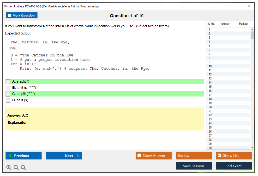Python Institute PCAP-31-03 Certified Associate in Python Programming Practice test exam simulator test engine exam dumps questions answers Image 1