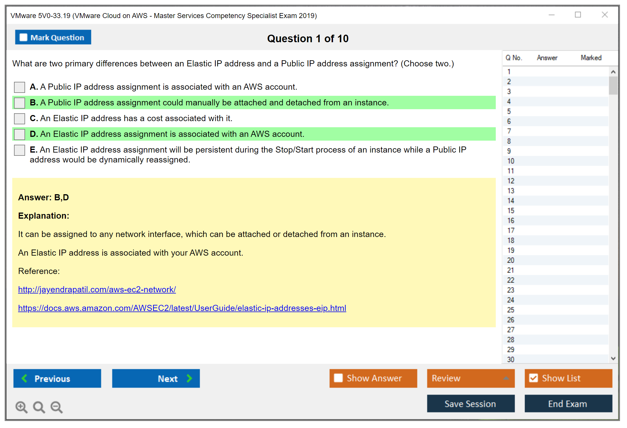 VMware 5V0-33.19 VMware Cloud on AWS - Master Services Competency Specialist Exam 2019 Practice test exam simulator test engine exam dumps questions answers Image 1