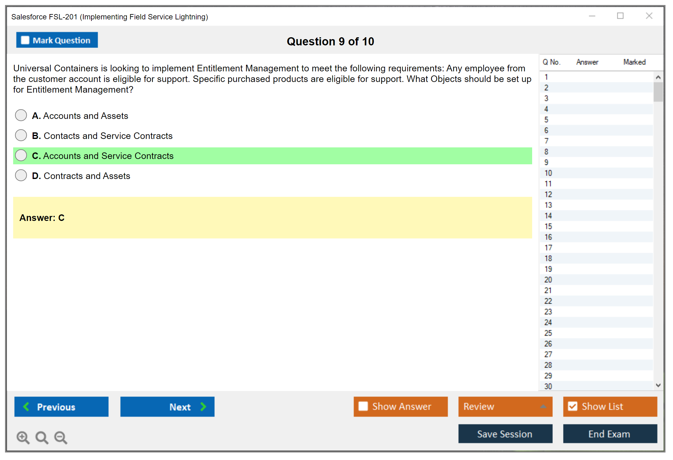 Salesforce FSL-201 Salesforce - Implementing Field Service Lightning Practice test exam simulator test engine exam dumps questions answers Image 9
