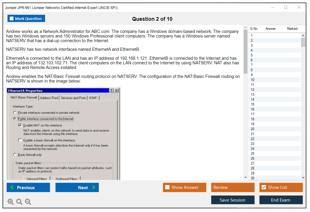 Juniper JPR-961 Juniper Networks Certified Internet Expert (JNCIE-SP) Practice test exam simulator test engine exam dumps questions answers Image 2