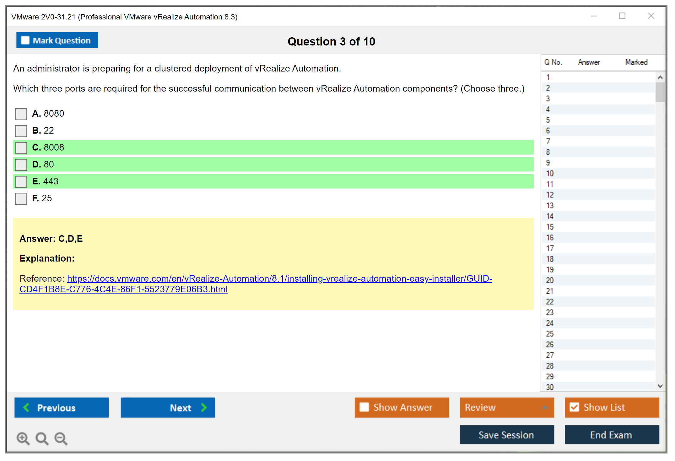 VMware 2V0-31.21 Professional VMware vRealize Automation 8.3 Practice test exam simulator test engine exam dumps questions answers Image 3