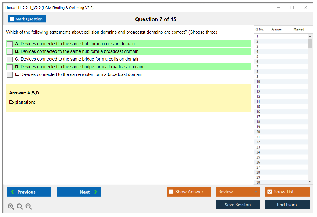 Huawei H12-211_V2.2 HCIA-Routing & Switching V2.2 Practice test exam simulator test engine exam dumps questions answers Image 7
