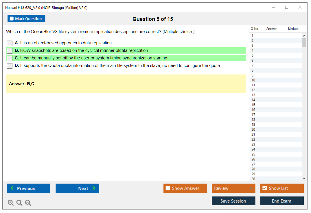Huawei H13-629_V2.0 HCIE-Storage (Written) V2.0 Practice test exam simulator test engine exam dumps questions answers Image 5