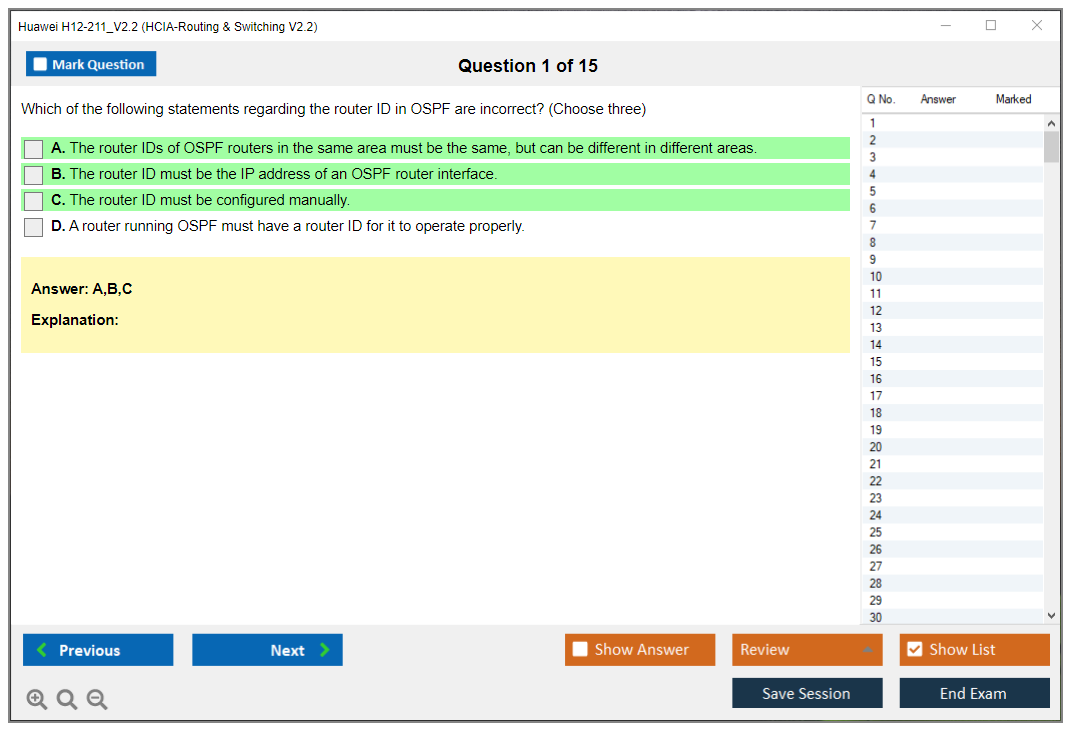 Huawei H12-211_V2.2 HCIA-Routing & Switching V2.2 Practice test exam simulator test engine exam dumps questions answers Image 1