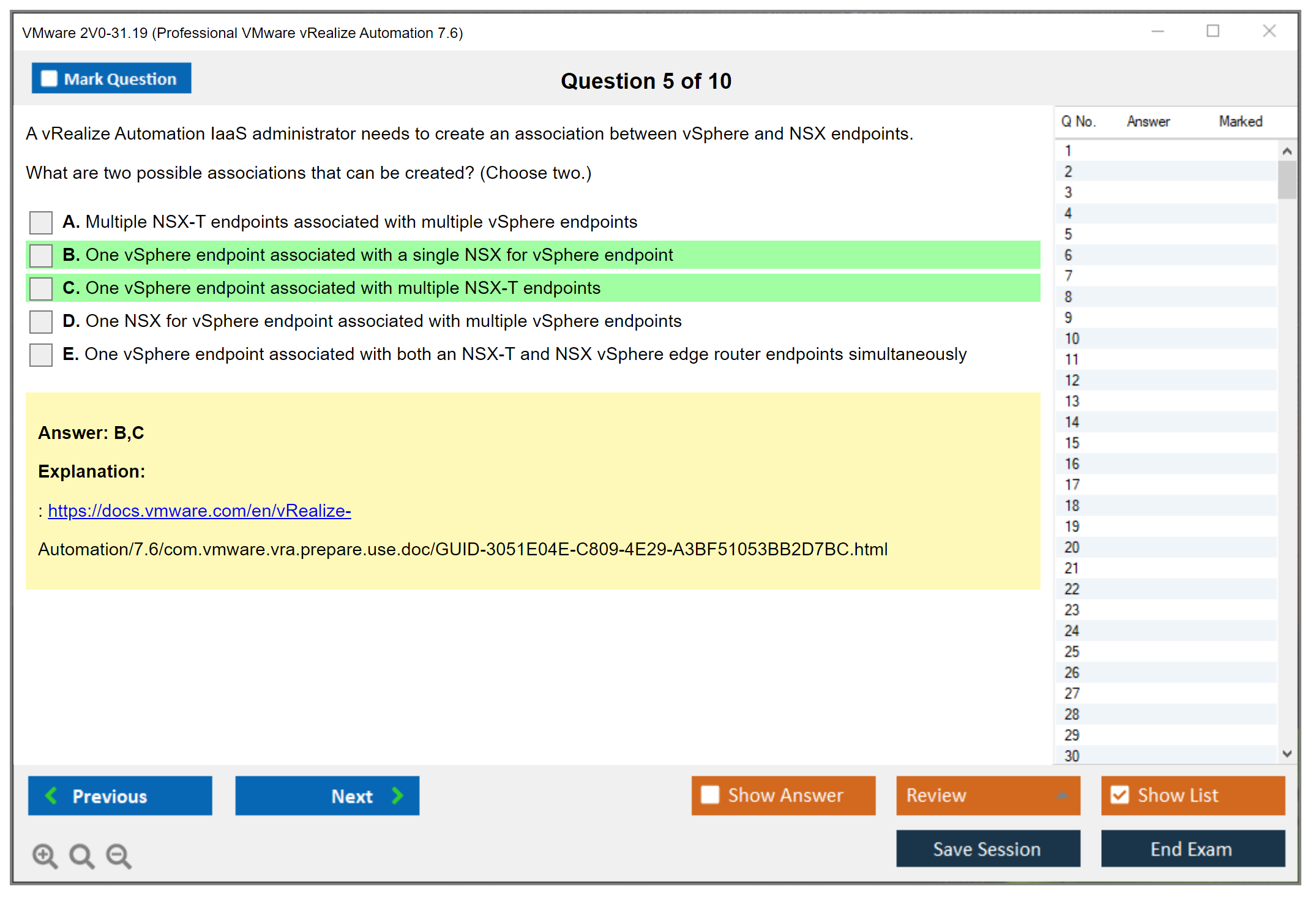 VMware 2V0-31.19 Professional VMware vRealize Automation 7.6 Practice test exam simulator test engine exam dumps questions answers Image 5