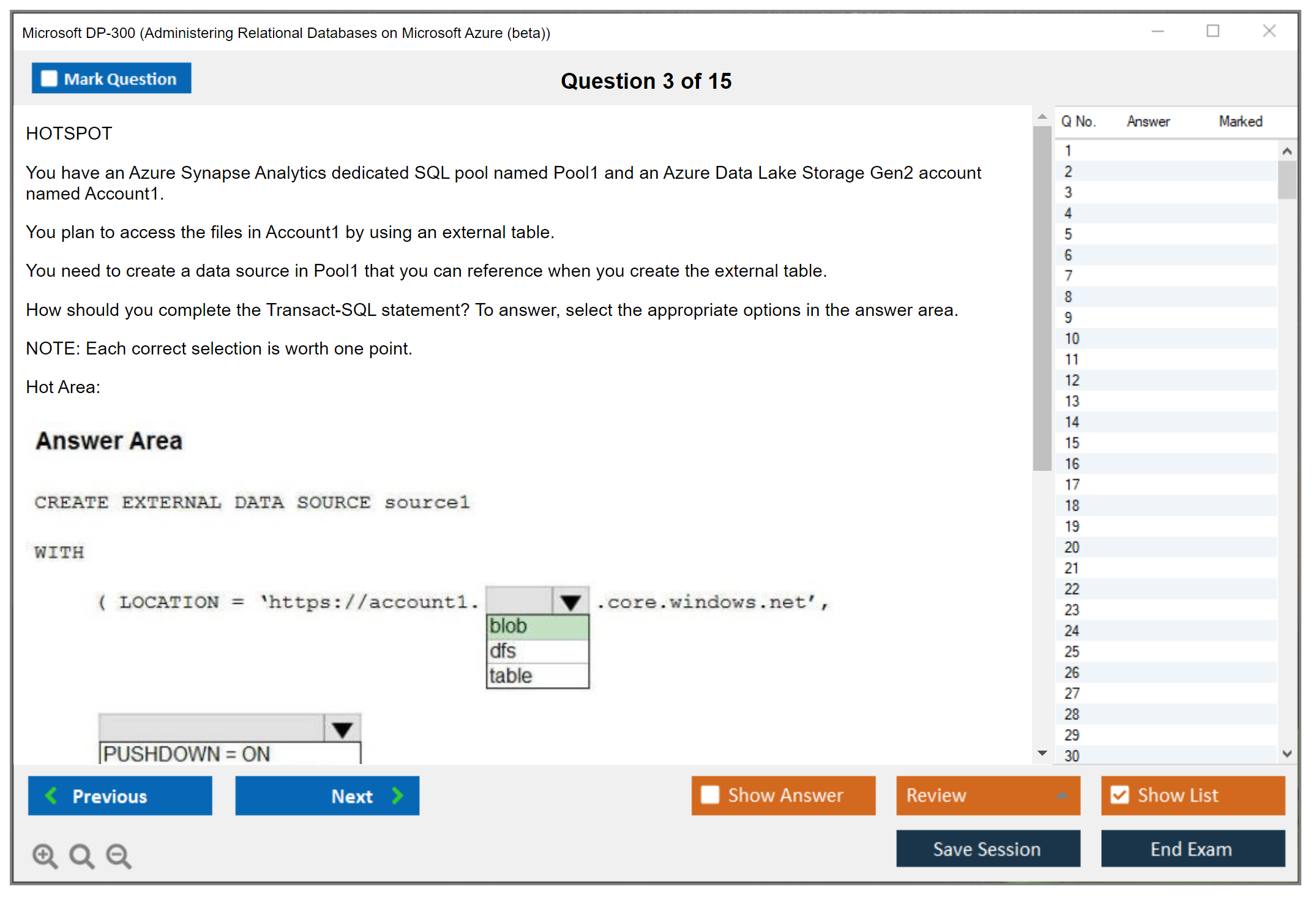 Microsoft DP-300 Administering Relational Databases on Microsoft Azure Practice test exam simulator test engine exam dumps questions answers Image 3
