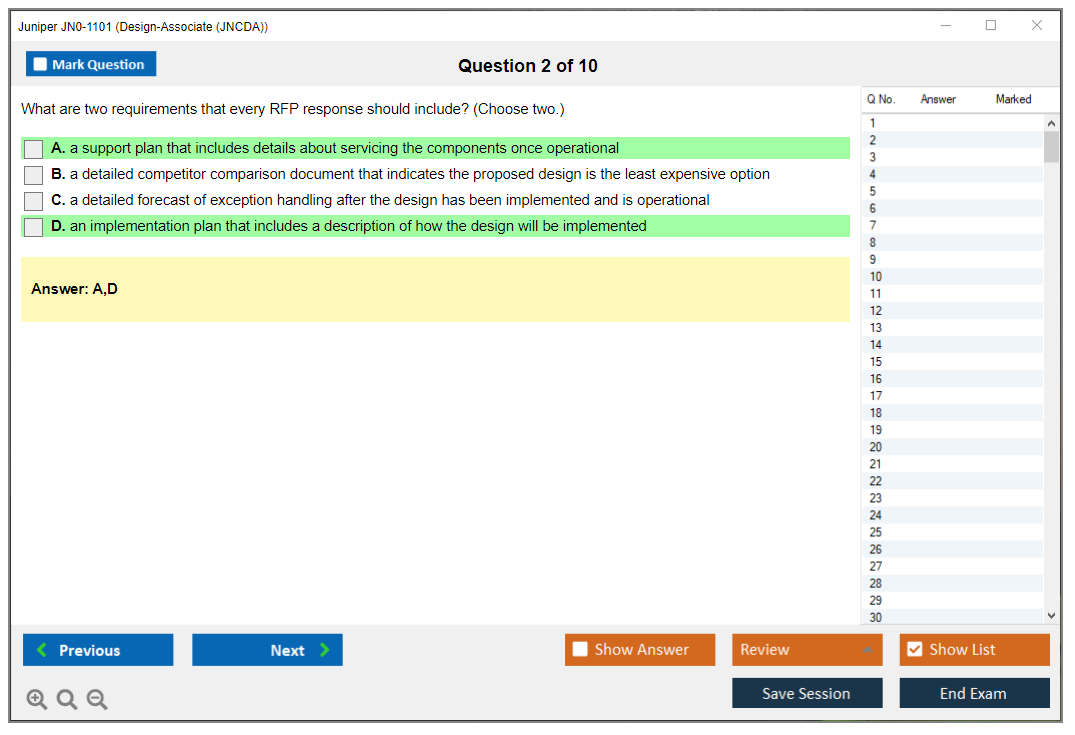 Juniper JN0-1101 Design-Associate (JNCDA) Practice test exam simulator test engine exam dumps questions answers Image 2
