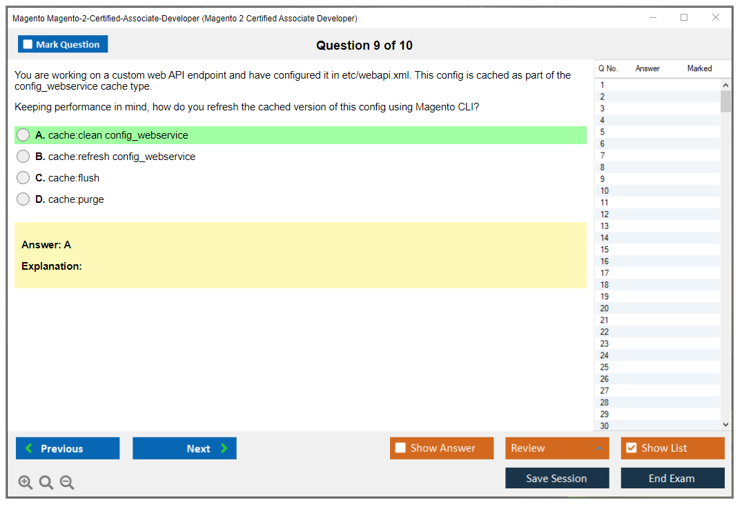 Magento Magento-2-Certified-Associate-Developer Magento 2 Certified Associate Developer Exam Practice test exam simulator test engine exam dumps questions answers Image 9
