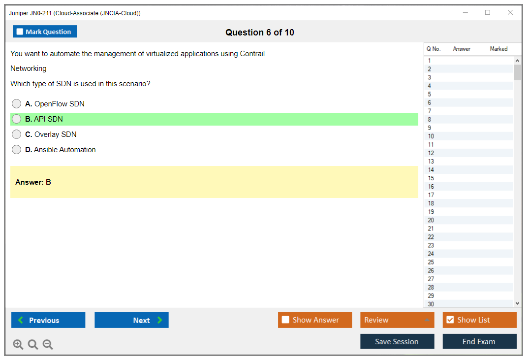 Juniper JN0-211 Cloud-Associate (JNCIA-Cloud) Practice test exam simulator test engine exam dumps questions answers Image 6