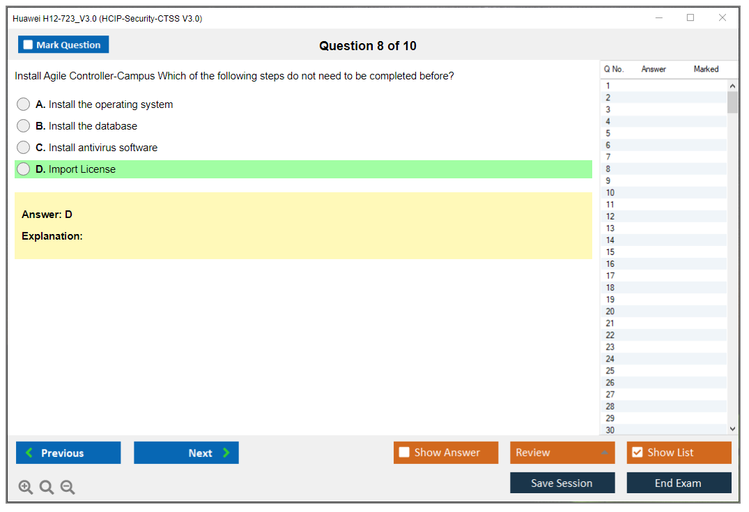 Huawei H12-723_V3.0 HCIP-Security-CTSS V3.0 Practice test exam simulator test engine exam dumps questions answers Image 8