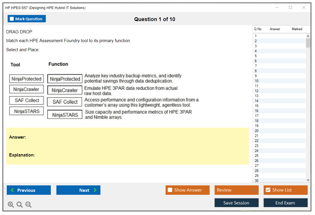 HP HPE0-S57 Designing HPE Hybrid IT Solutions Practice test exam simulator test engine exam dumps questions answers Image 1