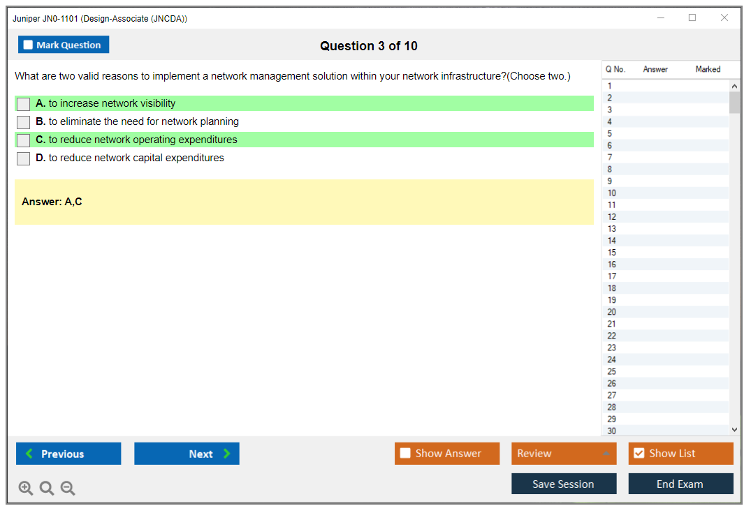 Juniper JN0-1101 Design-Associate (JNCDA) Practice test exam simulator test engine exam dumps questions answers Image 3