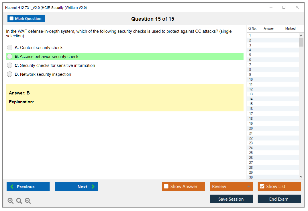 Huawei H12-731_V2.0 HCIE-Security (Written) V2.0 Practice test exam simulator test engine exam dumps questions answers Image 15