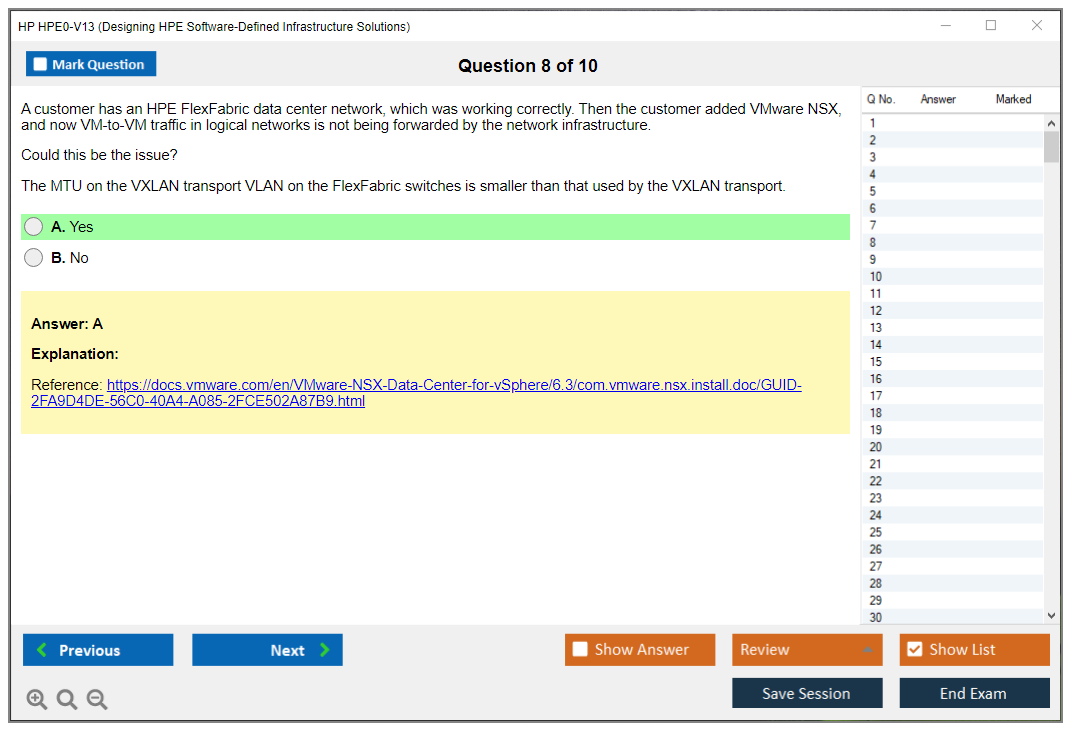 HP HPE0-V13 Designing HPE Software-Defined Infrastructure Solutions Practice test exam simulator test engine exam dumps questions answers Image 8