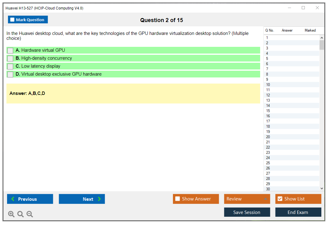 Huawei H13-527 HCIP-Cloud Computing V4.0 Practice test exam simulator test engine exam dumps questions answers Image 2