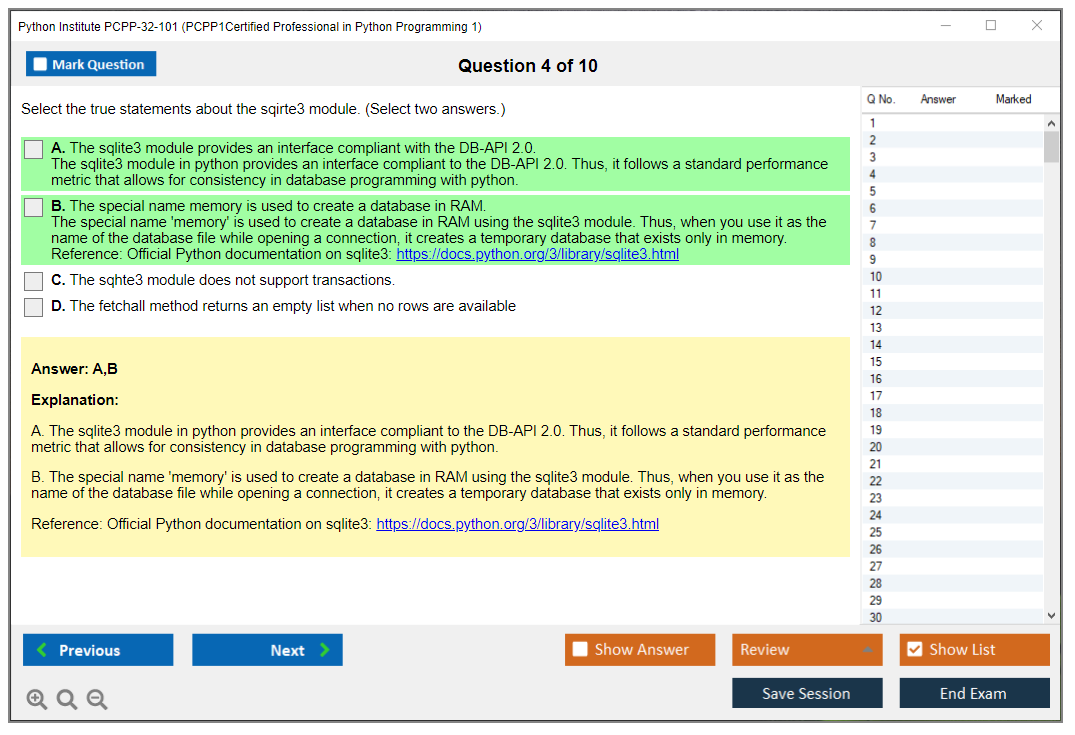 Python Institute PCPP-32-101 PCPP - Certified Professional in Python Programming 1 Practice test exam simulator test engine exam dumps questions answers Image 4