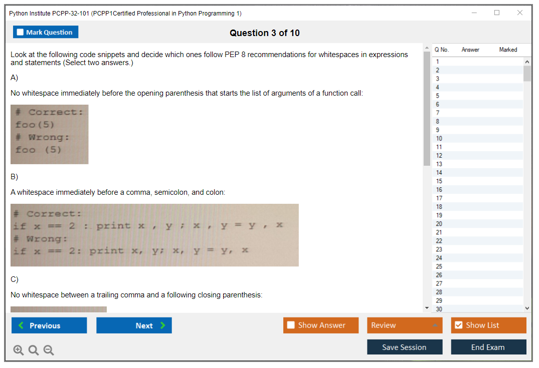 Python Institute PCPP-32-101 PCPP - Certified Professional in Python Programming 1 Practice test exam simulator test engine exam dumps questions answers Image 3