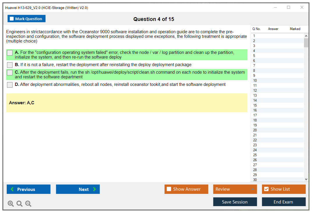 Huawei H13-629_V2.0 HCIE-Storage (Written) V2.0 Practice test exam simulator test engine exam dumps questions answers Image 4