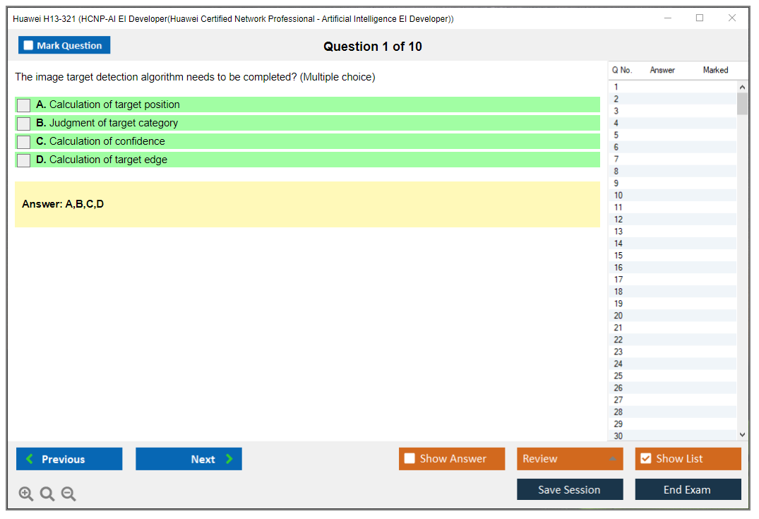 Huawei H13-321 HCNP-AI EI Developer(Huawei Certified Network Professional - Artificial Intelligence EI Developer) Practice test exam simulator test engine exam dumps questions answers Image 1