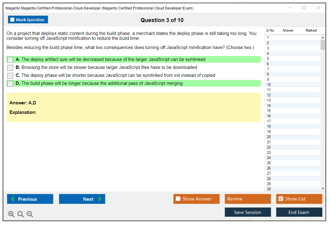 Magento Magento-Certified-Professional-Cloud-Developer Magento Certified Professional Cloud Developer Exam Practice test exam simulator test engine exam dumps questions answers Image 3