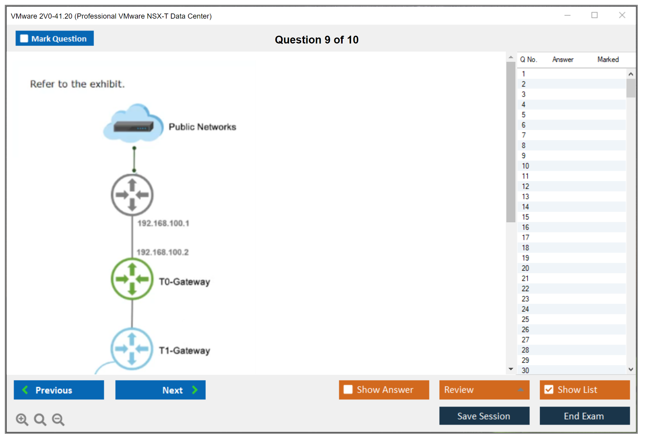 VMware 2V0-41.20 Professional VMware NSX-T Data Center Practice test exam simulator test engine exam dumps questions answers Image 9
