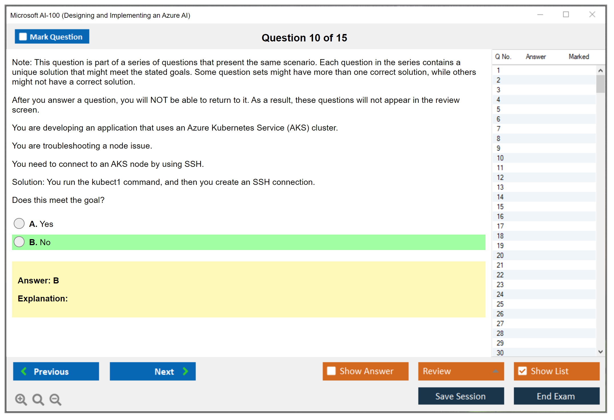 Microsoft AI-100 Designing and Implementing an Azure AI Practice test exam simulator test engine exam dumps questions answers Image 10