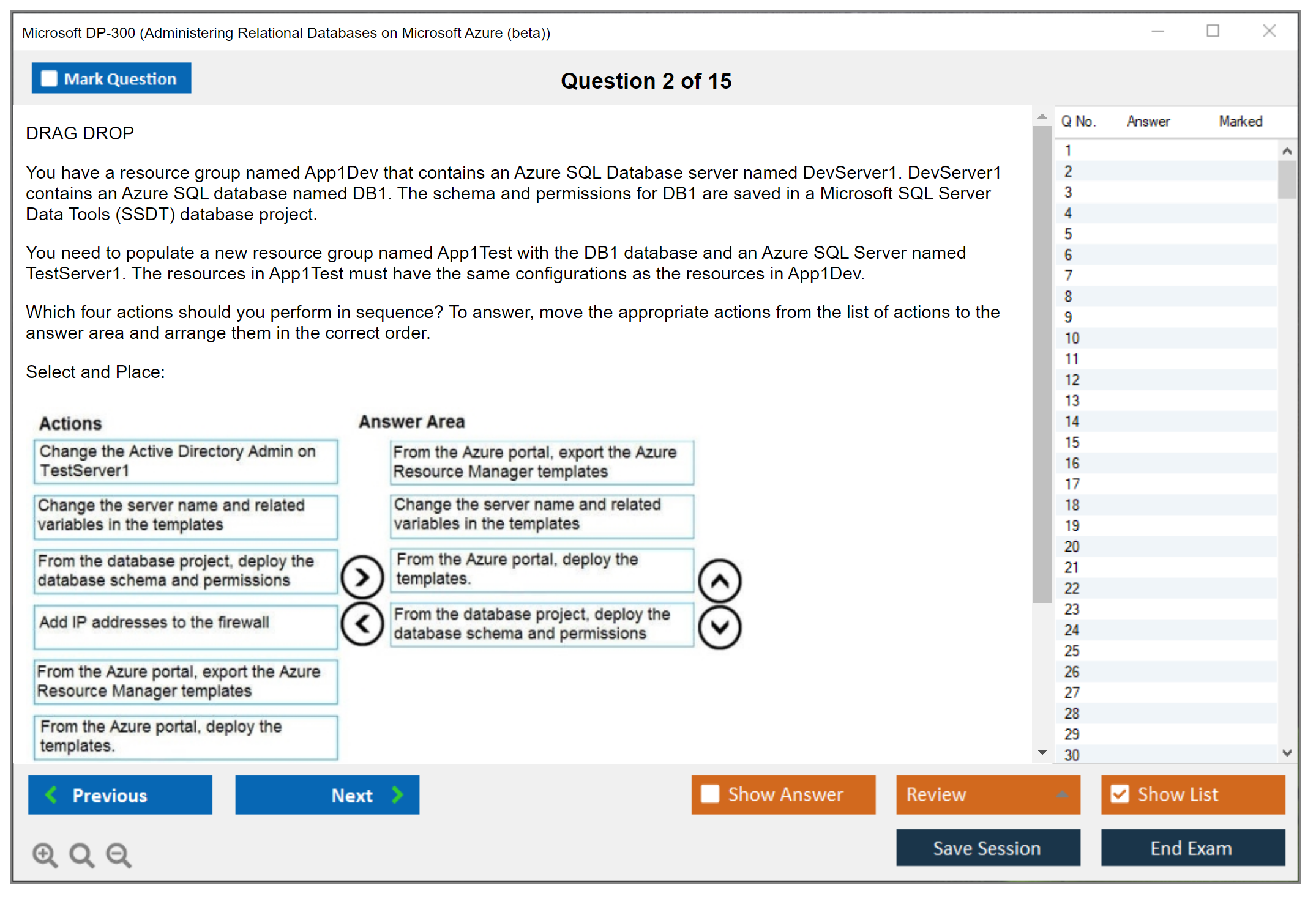 Microsoft DP-300 Administering Relational Databases on Microsoft Azure Practice test exam simulator test engine exam dumps questions answers Image 2