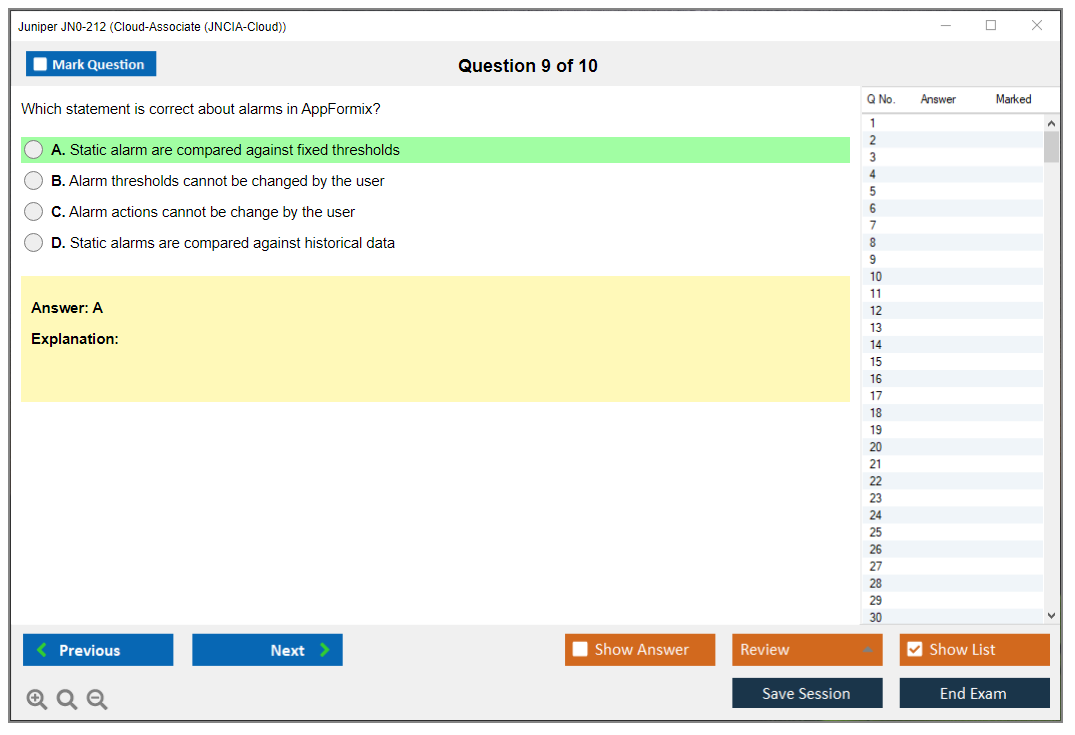 Juniper JN0-212 Cloud-Associate (JNCIA-Cloud) Practice test exam simulator test engine exam dumps questions answers Image 9