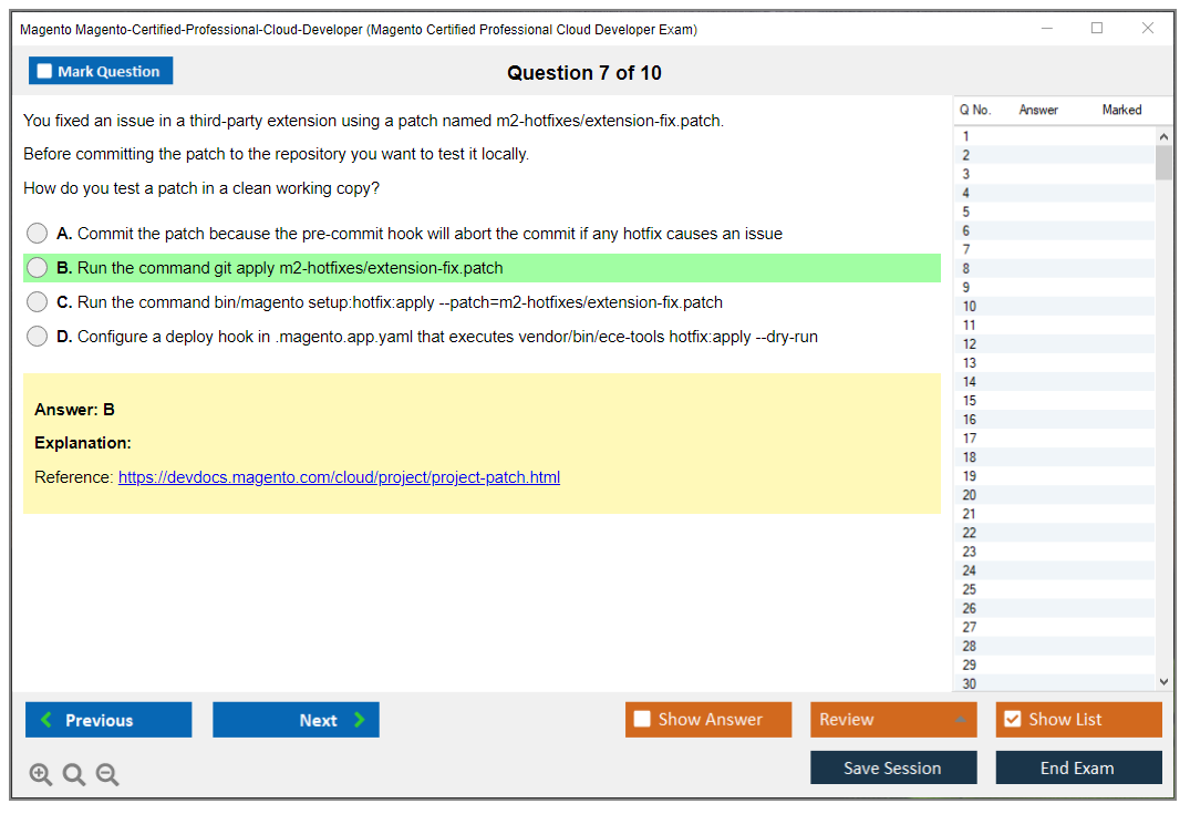 Magento Magento-Certified-Professional-Cloud-Developer Magento Certified Professional Cloud Developer Exam Practice test exam simulator test engine exam dumps questions answers Image 7