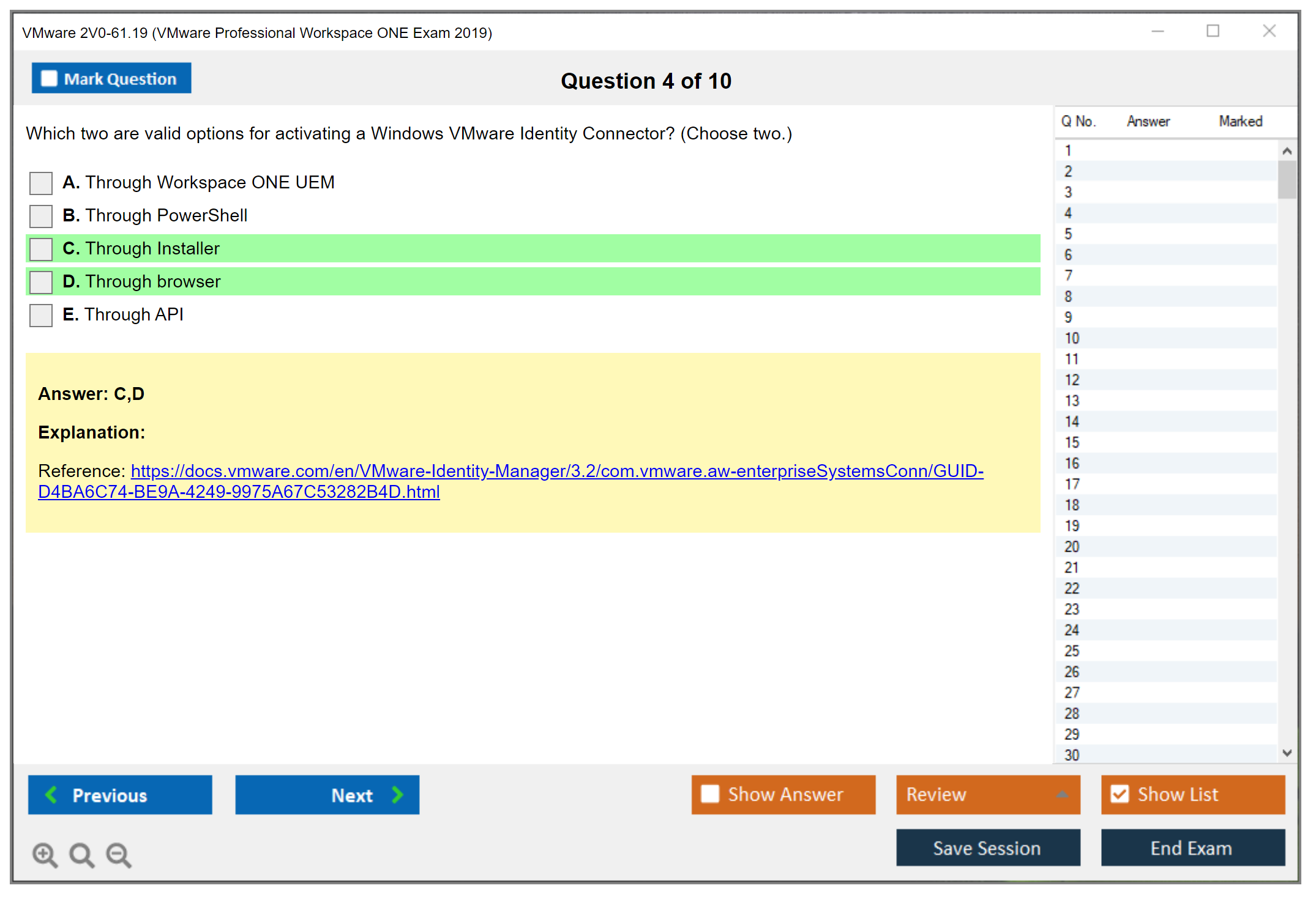 VMware 2V0-61.19 VMware Professional Workspace ONE Exam 2019 Practice test exam simulator test engine exam dumps questions answers Image 4