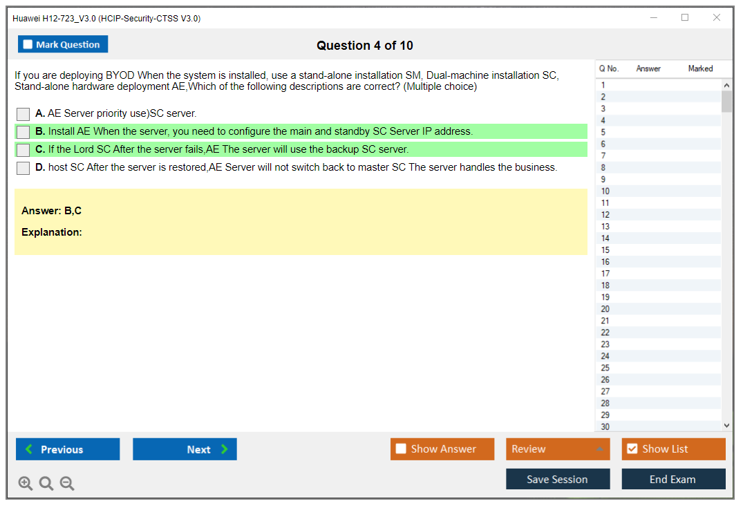 Huawei H12-723_V3.0 HCIP-Security-CTSS V3.0 Practice test exam simulator test engine exam dumps questions answers Image 4