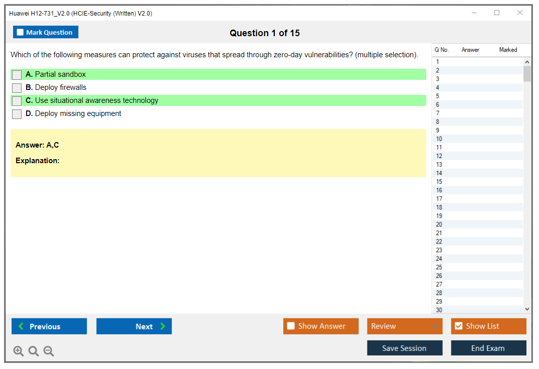 Huawei H12-731_V2.0 HCIE-Security (Written) V2.0 Practice test exam simulator test engine exam dumps questions answers Image 1