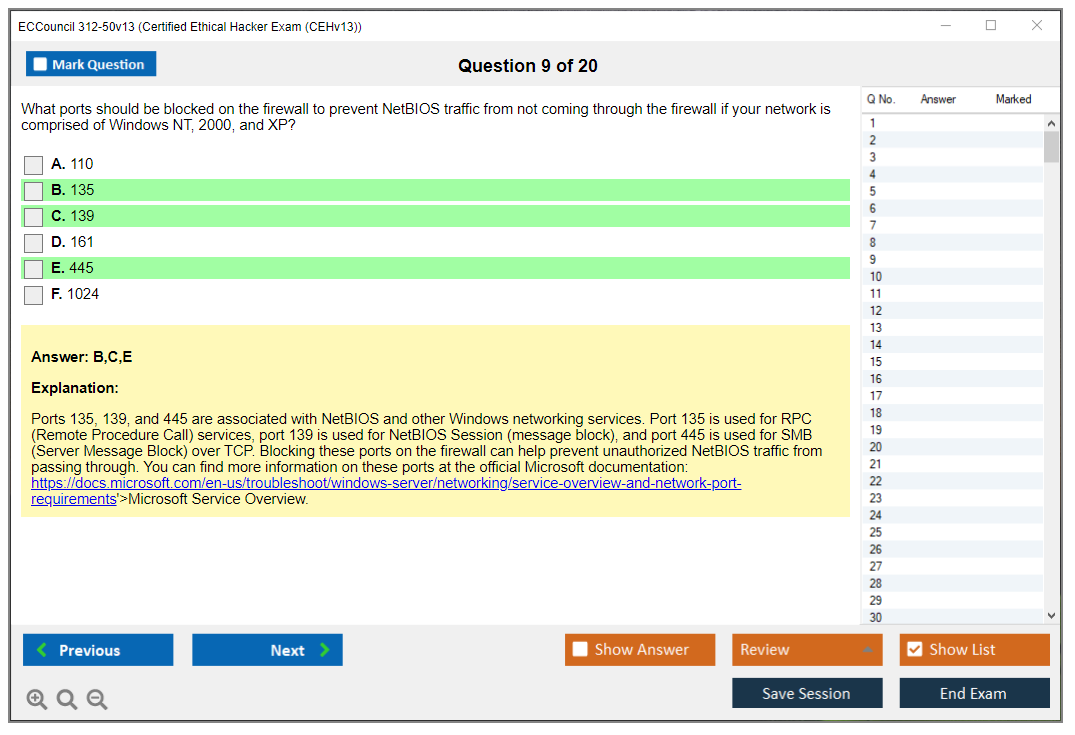 ECCouncil 312-50v13 Certified Ethical Hacker Exam (CEHv13) Practice test exam simulator test engine exam dumps questions answers Image 9