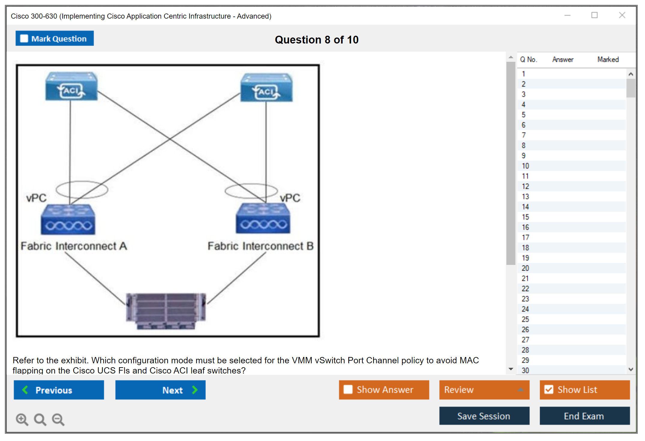 Cisco 300-630 Implementing Cisco Application Centric Infrastructure - Advanced (DCACIA) Practice test exam simulator test engine exam dumps questions answers Image 8