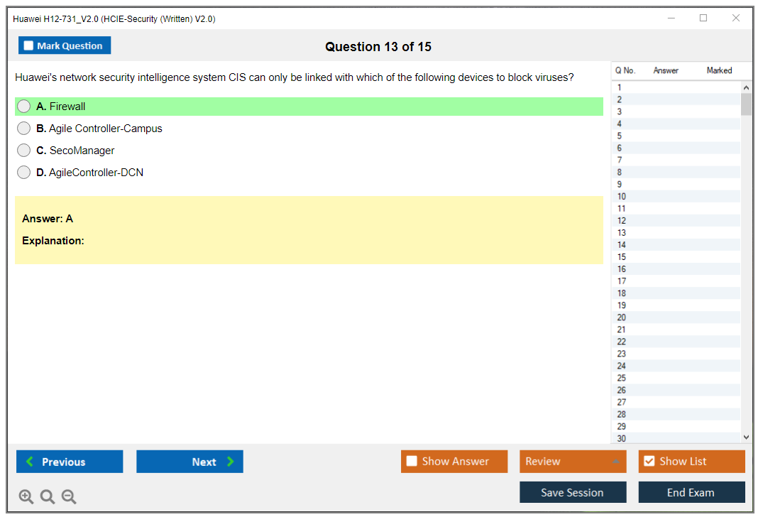 Huawei H12-731_V2.0 HCIE-Security (Written) V2.0 Practice test exam simulator test engine exam dumps questions answers Image 13