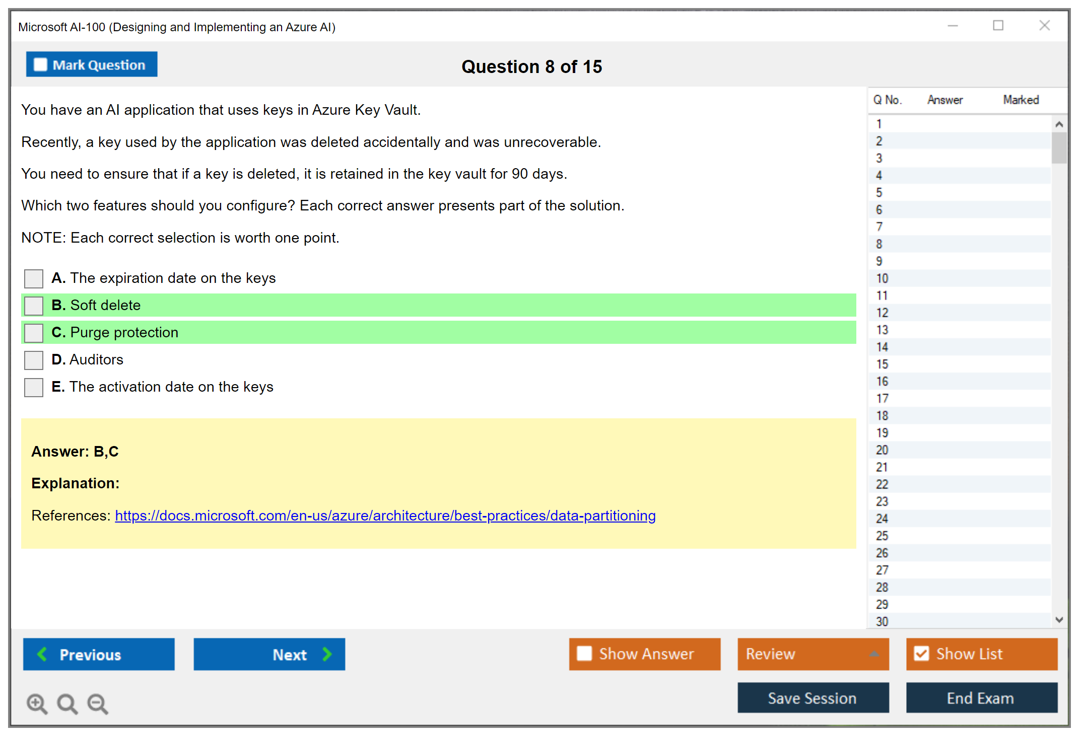 Microsoft AI-100 Designing and Implementing an Azure AI Practice test exam simulator test engine exam dumps questions answers Image 8