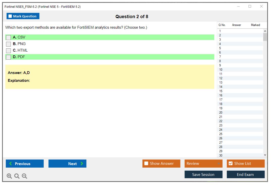 Fortinet NSE5_FSM-5.2 Fortinet NSE 5 - FortiSIEM 5.2 Practice test exam simulator test engine exam dumps questions answers Image 2